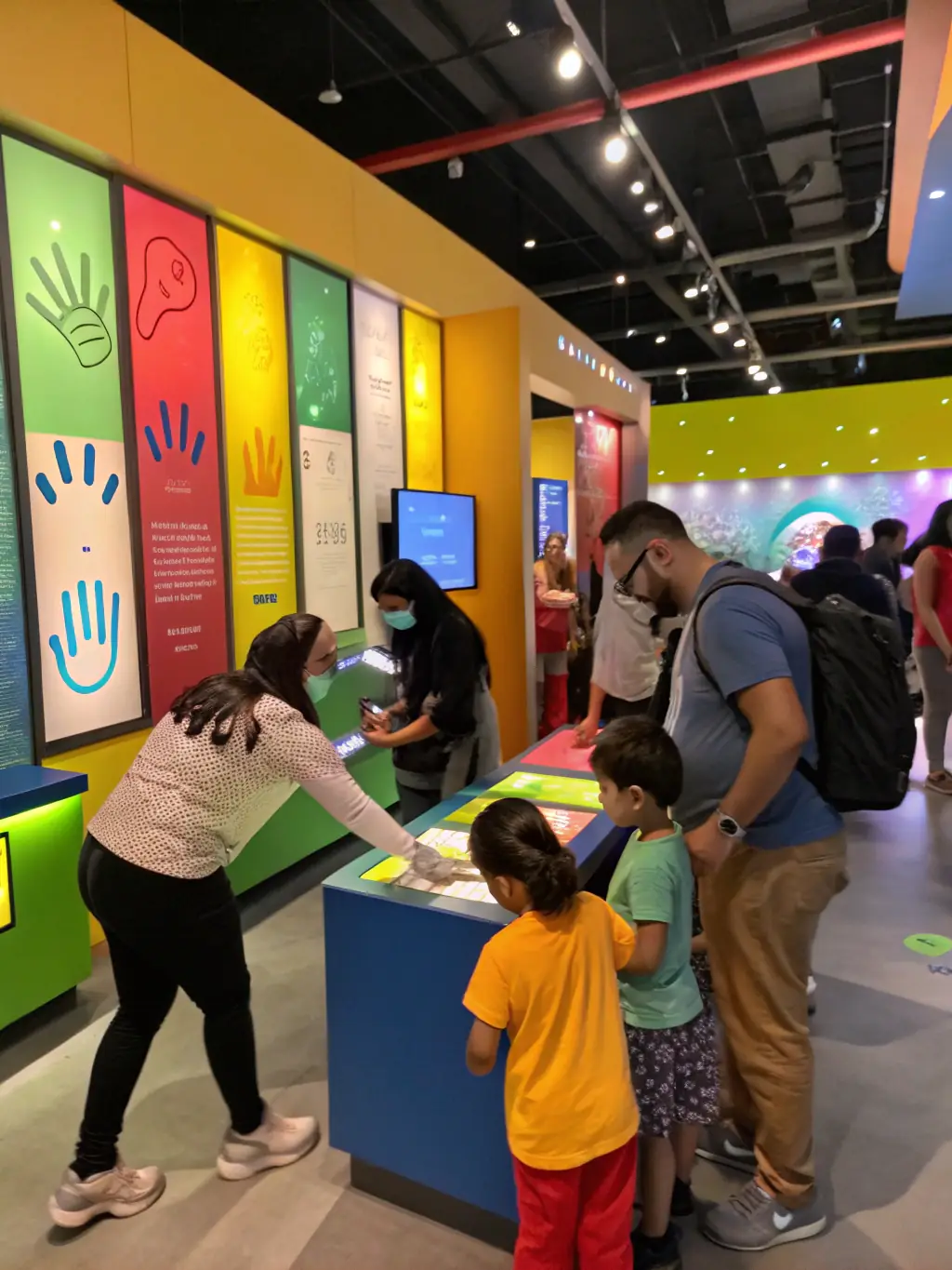 An interactive exhibit at the MUSEE POSTAL D AUVERGNE, where visitors can send and receive virtual postcards, experiencing modern postal technology in a historical context.